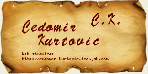 Čedomir Kurtović vizit kartica
